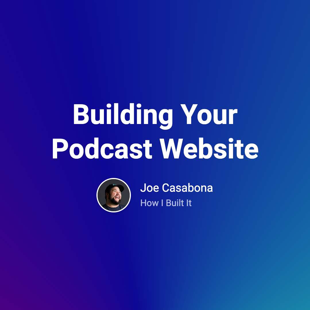 Building your podcast website
